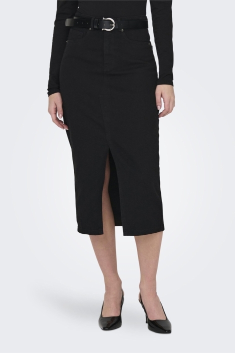 Only onlsiri front slit skirt dnm gua no